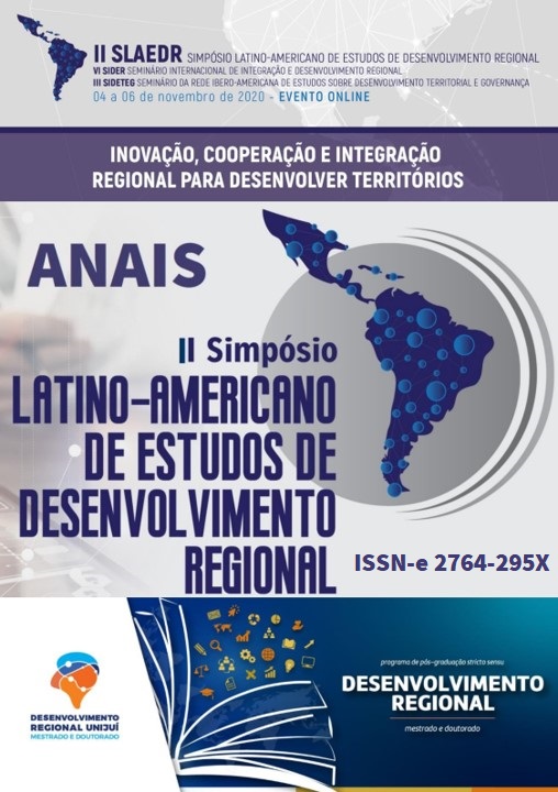 					Visualizar v. 2 n. 1 (2021): Anais do II Simpósio Latino-Americano de Estudos de Desenvolvimento Regional (SLAEDR)
				